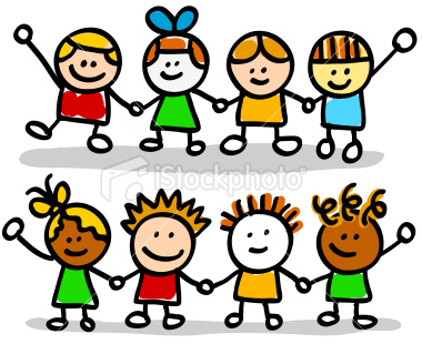 Children Cartoons on 9778925 Happy Kids Friend Group Holding Hands Cartoon Illustration